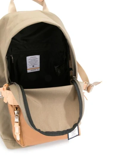 Shop As2ov Classic Logo Patch Backpack In Brown