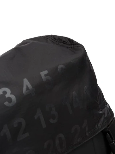 Shop Maison Margiela Numbers Backpack In Black