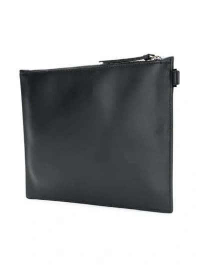 Shop Roberto Cavalli Don't Trust Fashion Wristlet Clutch In Black