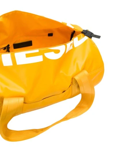 Shop Diesel 'f-bold' Reisetasche In Yellow