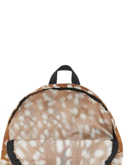 Shop Burberry Deer Print Convertible Bum Bag In Brown