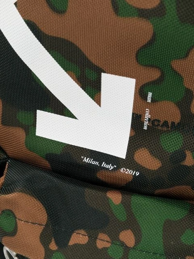 OFF-WHITE CAMOUFLGE ARROW BACKPACK - 绿色