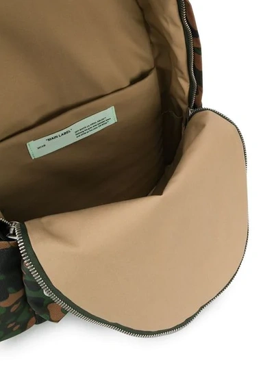 Shop Off-white Camouflage Arrow Backpack In Green