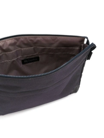 Shop Ally Capellino Zipped Laptop Bag In Blue