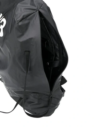 Shop Y-3 Logo Print Backpack In Black