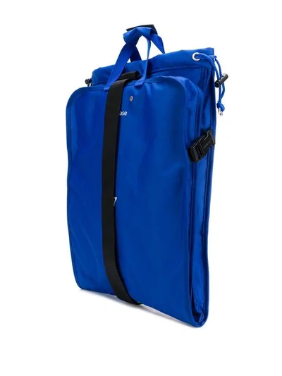 Shop Ader Error Square Shaped Oversized Backpack In Blue