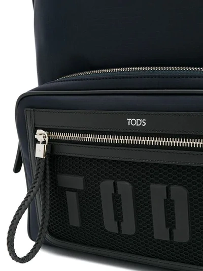 Shop Tod's Large Backpack In Blue