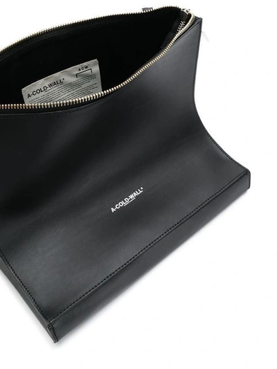 Shop A-cold-wall* Logo Print Shoulder Bag In Black