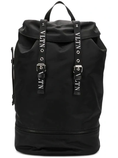 Shop Valentino Vltn Backpack In Black