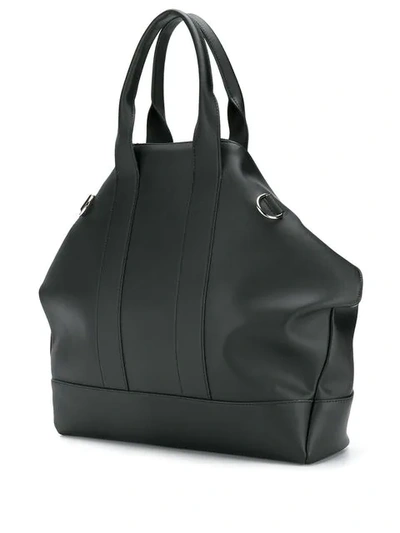 Shop Alexander Mcqueen Foldover Tote Bag In Black
