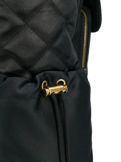 Shop Versace Medusa Strap Backpack - Black