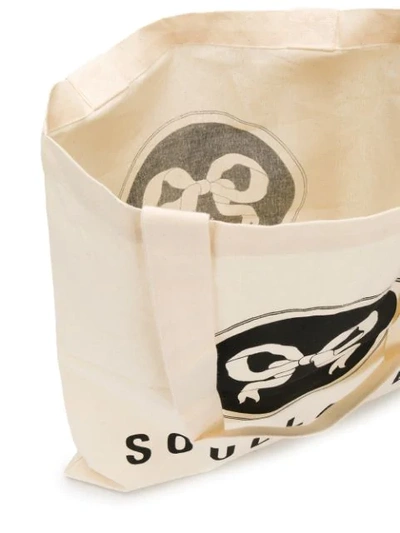 Shop Soulland Logo Print Shopper Tote - Neutrals