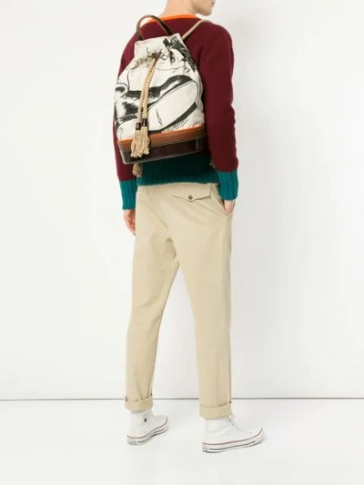 Shop Jw Anderson Sailor Backpack In Neutrals