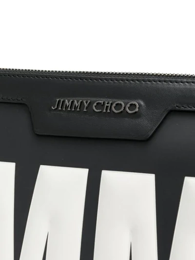 JIMMY CHOO DEREK CLUTCH BAG - 黑色