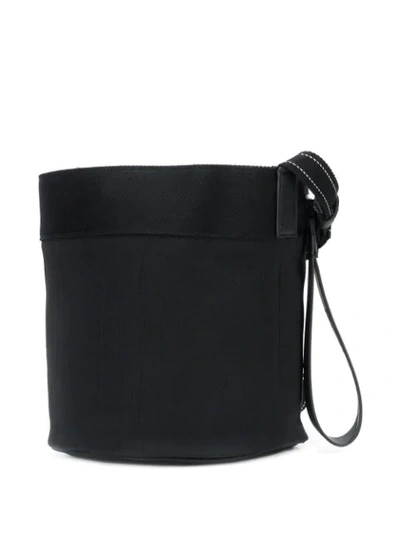 Shop Bottega Veneta Paper Shoulder Bag In 8679 Black