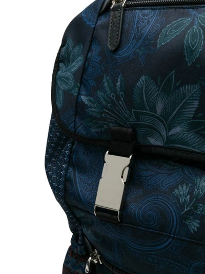 Shop Etro Paisley Print Backpack In Blue