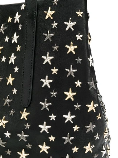 Shop Jimmy Choo Star Appliqué Tote Bag In Black