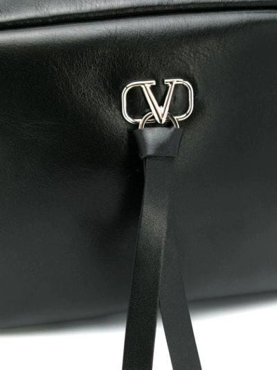 Shop Valentino Vring Pouch In Black