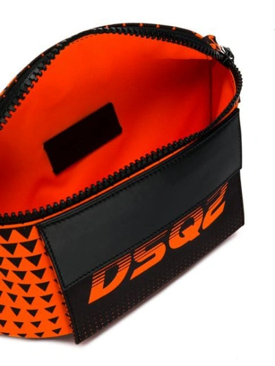 Shop Dsquared2 Bionic Sport Dsq2 Race Belt Bag In Orange