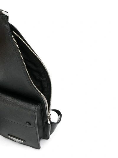Shop Prada Logo Belt Bag - Black
