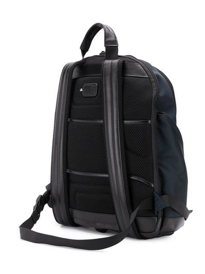 Shop Montblanc Mixed Fabric Backpack - Blue