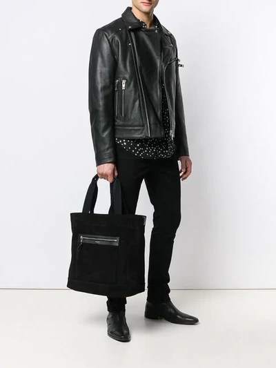 Shop Saint Laurent Klassischer Shopper - Schwarz In Black