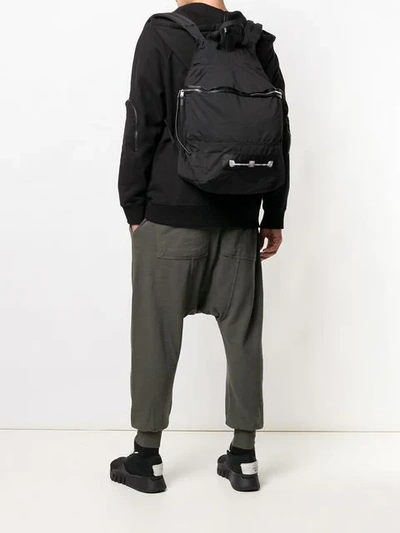 Shop Rick Owens Drkshdw Front Patch Backpack In Black
