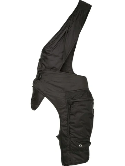 Shop Rick Owens Cross Cargo Chap In Black