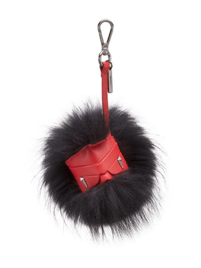 Shop Fendi Bag Bugs Cube Charm - Red