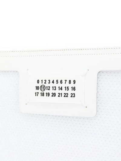 Shop Maison Margiela Perforated Clutch In White