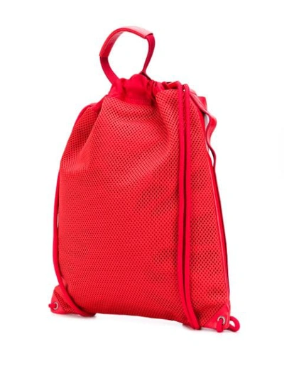 Shop Givenchy Drawstring Backpack In Red