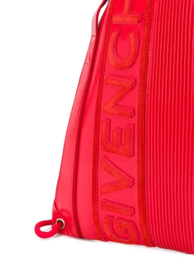 Shop Givenchy Drawstring Backpack In Red