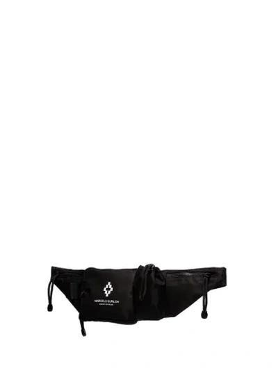 Shop Marcelo Burlon County Of Milan Logo-print Belt Bag In Black