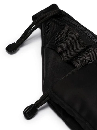 Shop Marcelo Burlon County Of Milan Logo-print Belt Bag In Black