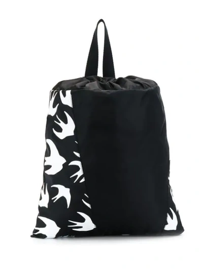 Shop Mcq By Alexander Mcqueen Swallow Print Backpack In Black
