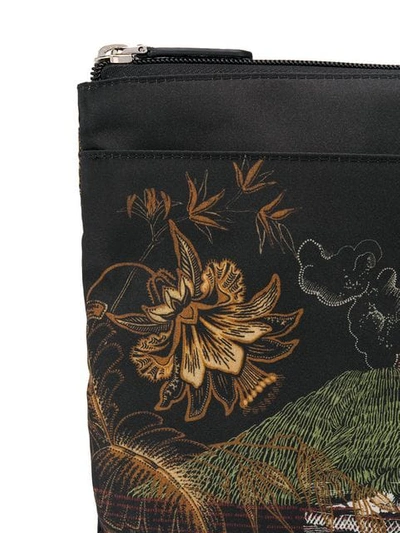 Shop Etro Lake Print Messenger Bag - Black