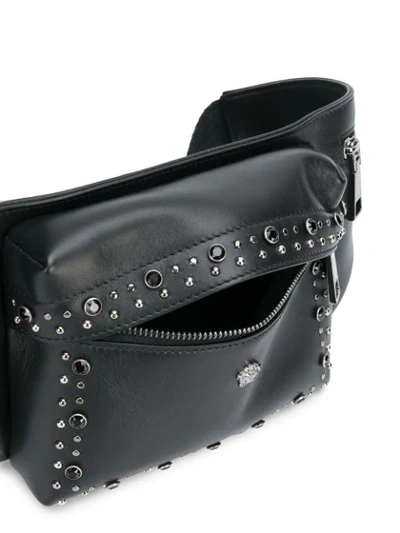Shop Versace Studded Medusa Waist Bag - Black In D41ep