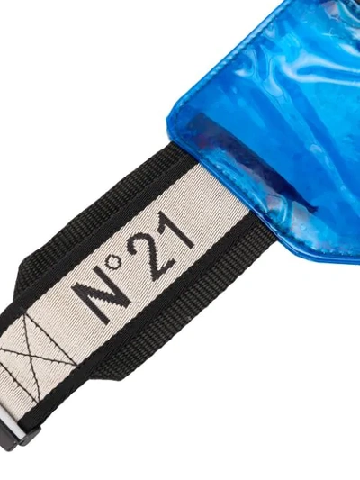 Shop N°21 Zipped Belt Bag In Blue