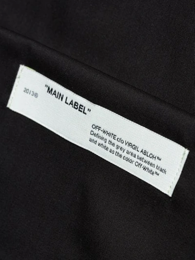 Shop Off-white Logo Print Backpack In Black