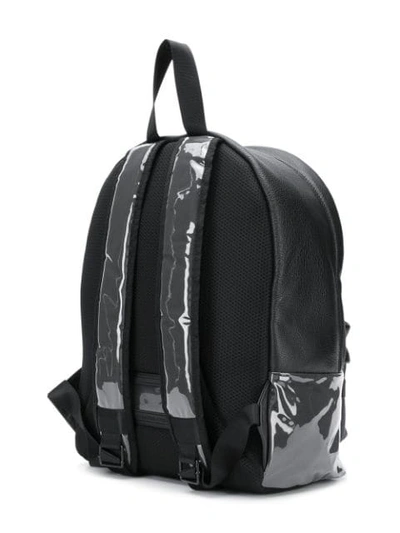 Shop Maison Margiela Vynil Zipped Backpack In Black