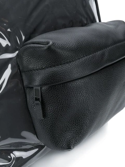 Shop Maison Margiela Vynil Zipped Backpack In Black