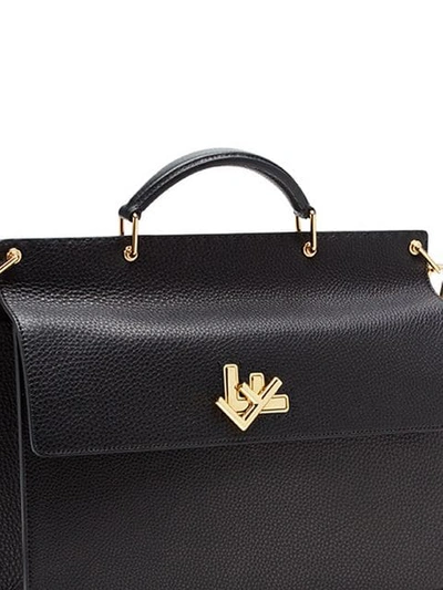 Shop Fendi Rigid Double-face Briefcase In Black