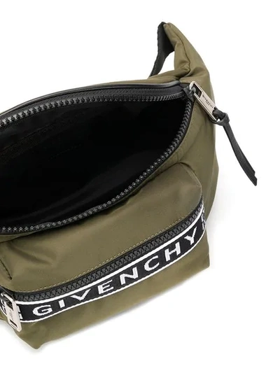 Shop Givenchy Logo Waist Bag In Green
