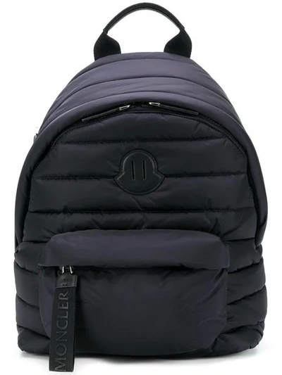 Shop Moncler Quilted Backpack In Blue