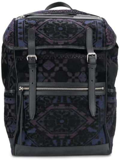 Shop Etro Carpet Jacquard Backpack In Black