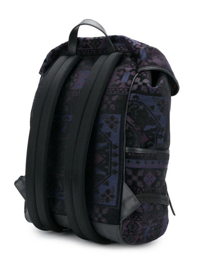 Shop Etro Carpet Jacquard Backpack In Black