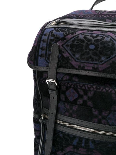 Shop Etro Carpet Jacquard Backpack In Black