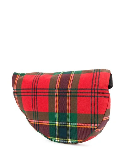 Shop Alexander Mcqueen Tartan Print Belt Bag In Red