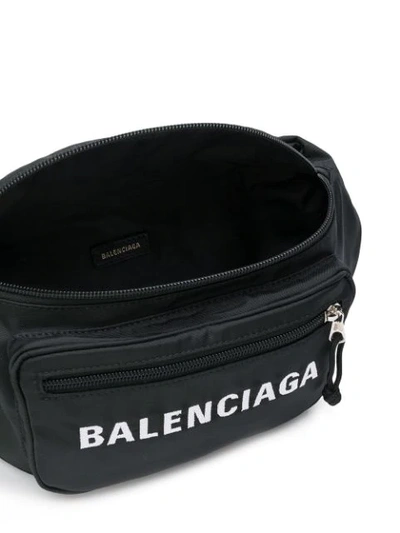 Shop Balenciaga Wheel Belt Bag - Black