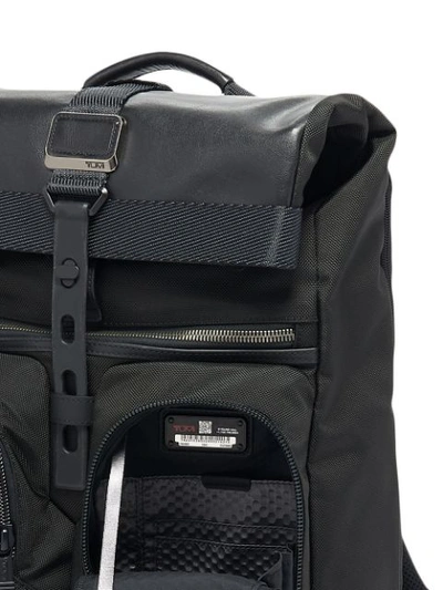 TUMI LONDON ROLL-TOP BACKPACK - 黑色